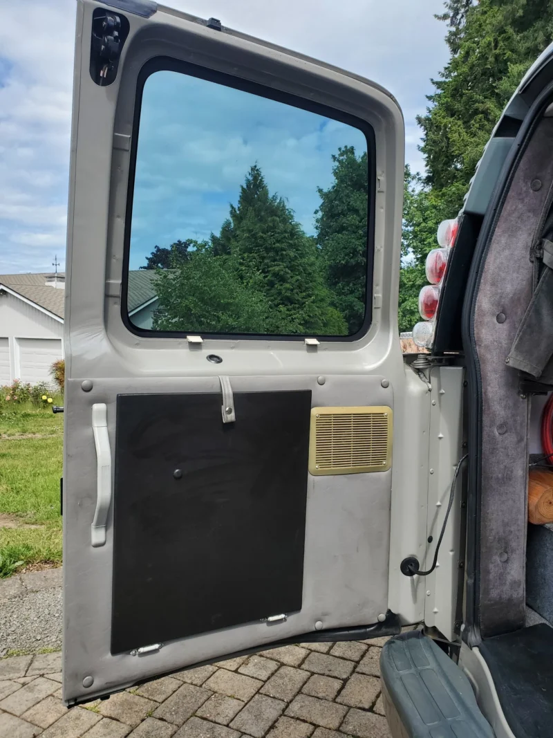 2001 Chevy Express 2500 EB50 Penthouse Top, rear driver-side door panel