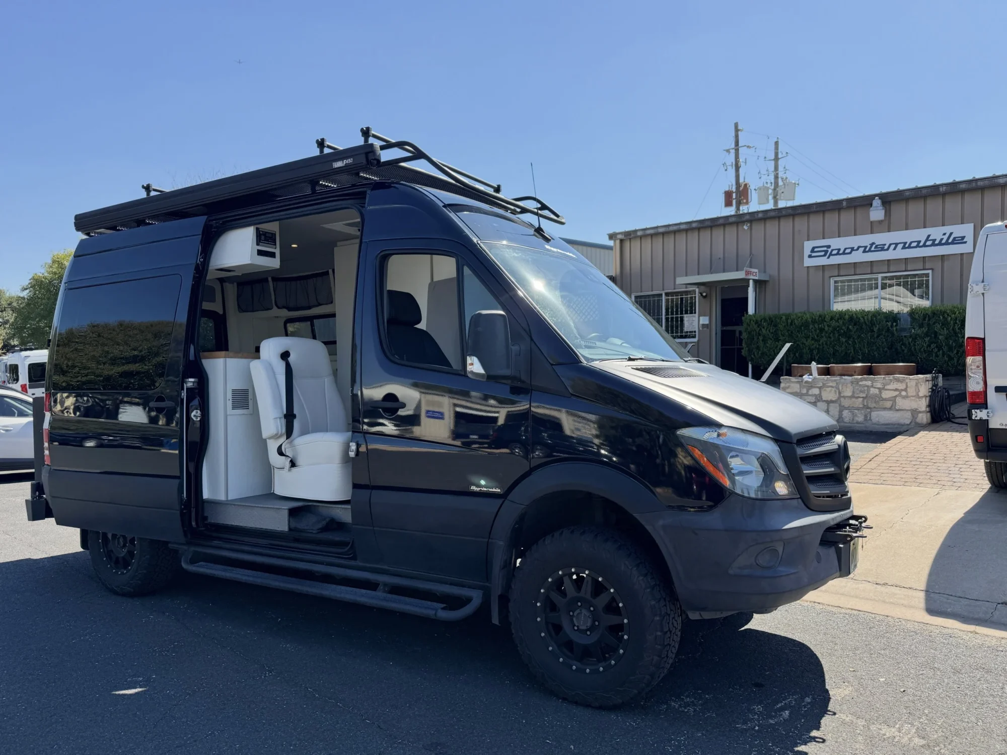 2018 Mercedes Sprinter 2500 144 High Roof 4x4, sliding door open, exterior