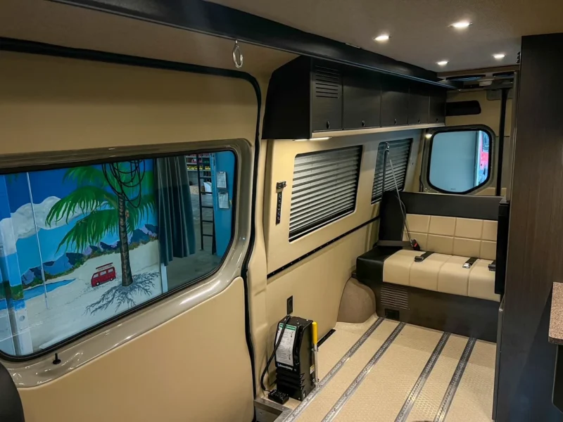 2026 Mercedes Sprinter 170 High Roof AWD Wheelchair Accessible, interior, sofa side