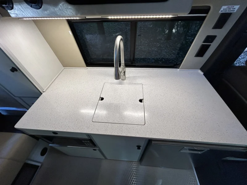 New 2022 Sprinter 2500 144 4x4 RB-150S, Shoreline countertop with sink cover