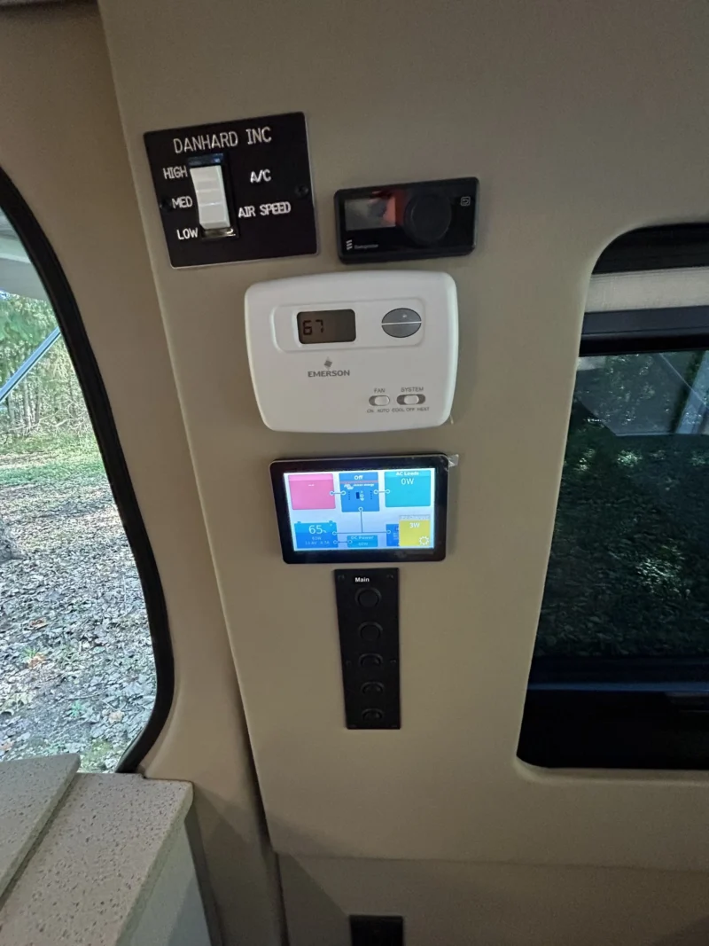New 2022 Sprinter 2500 144 4x4 RB-150S, Danhard AC controls, thermostat and power panel