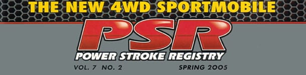 Power Stroke Registry Magazine cover title: The New 4WD Sportsmobile