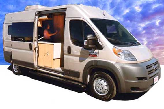 Dodge ProMaster camper van conversion makes traveling fun.