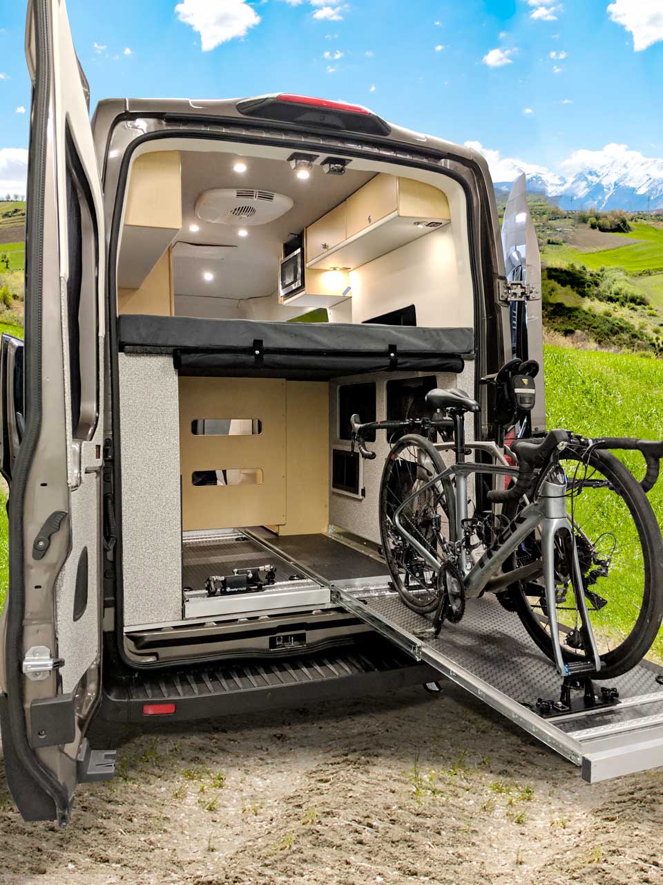 #45 Ford Transit Camper + Van Conversion + Cyclist Lifestyle + Bikes