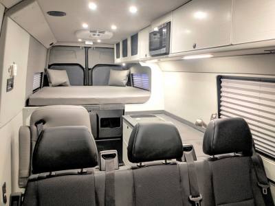 Sprinter Extended Body Van Conversion interior.