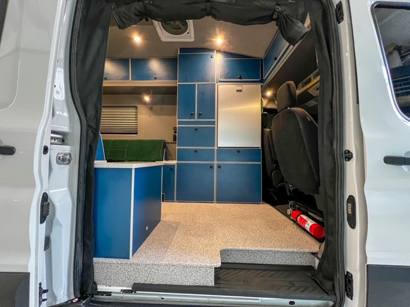 Ford Transit 148 high-roof rear dinette camper van