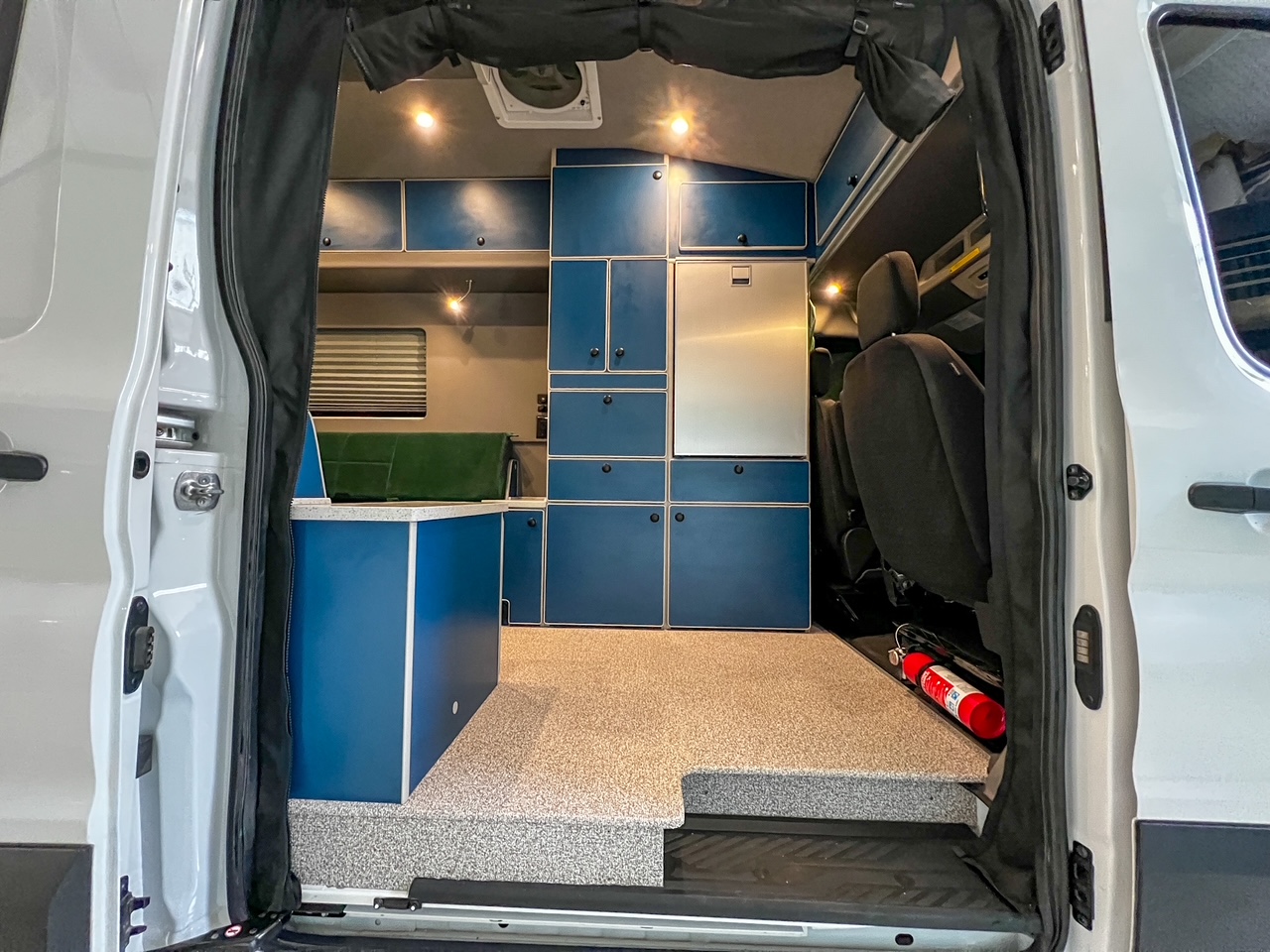 Ford Transit 148 high-roof rear dinette camper van