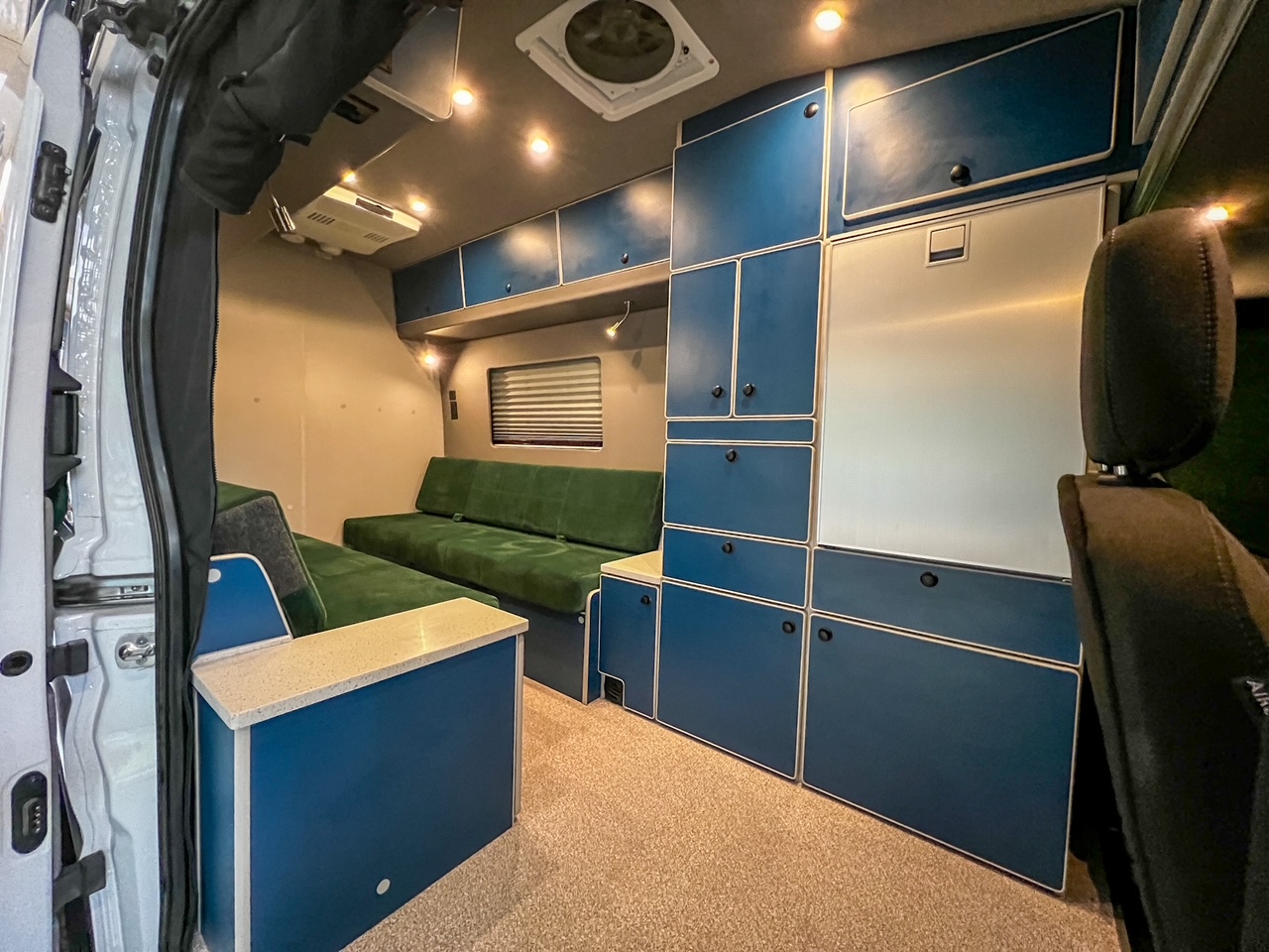 Ford Transit 148 high-roof rear dinette camper van