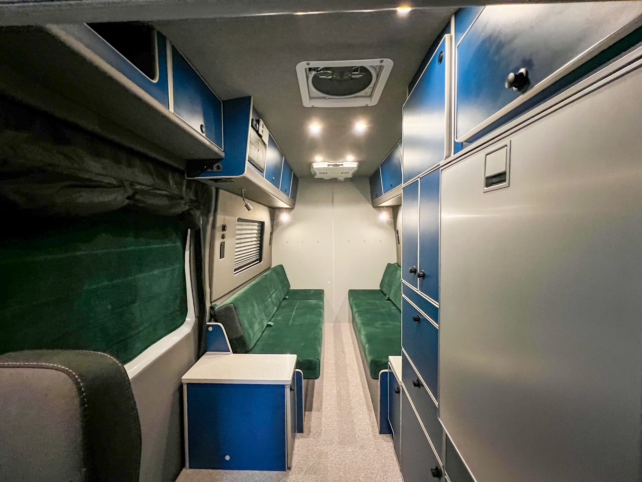 Ford Transit 148 high-roof rear dinette camper van