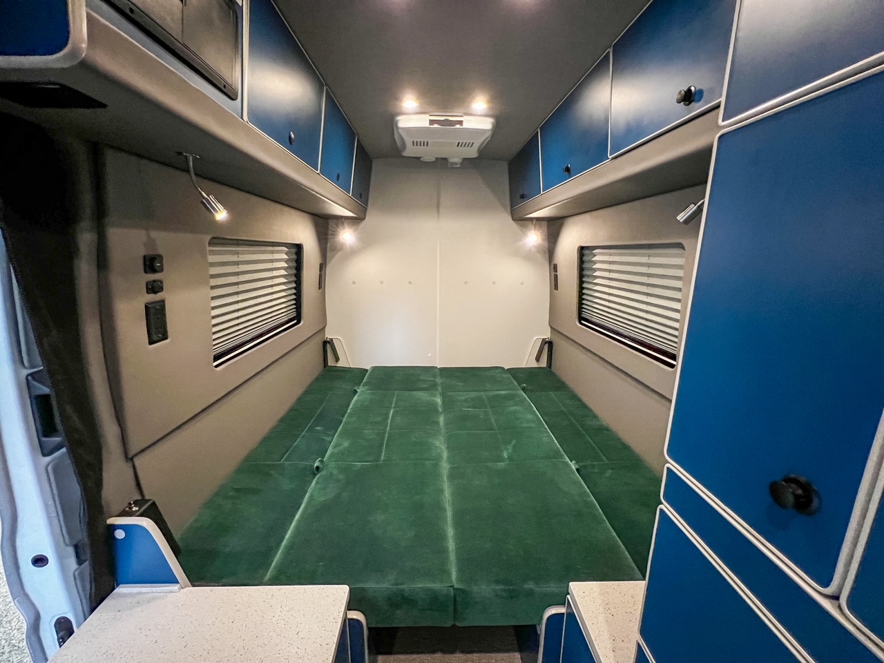 Ford Transit 148 high-roof rear dinette camper van