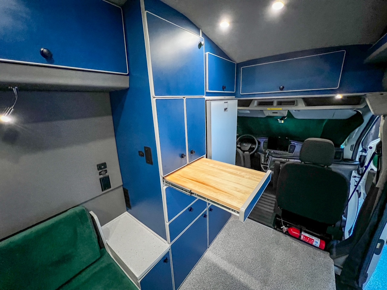 Ford Transit 148 high-roof rear dinette camper van