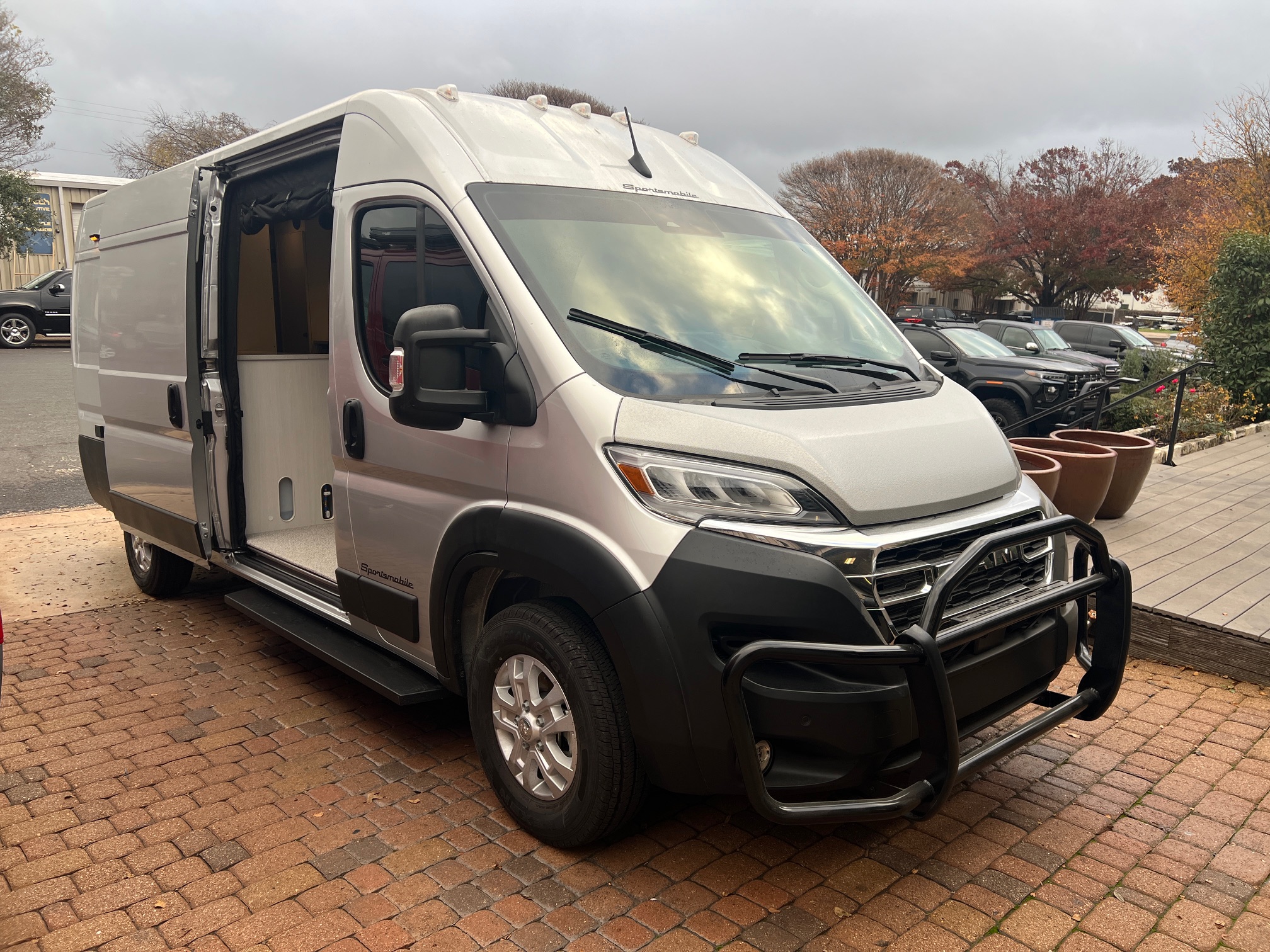 showcasing exterior options for a promaster sportsmobile conversion