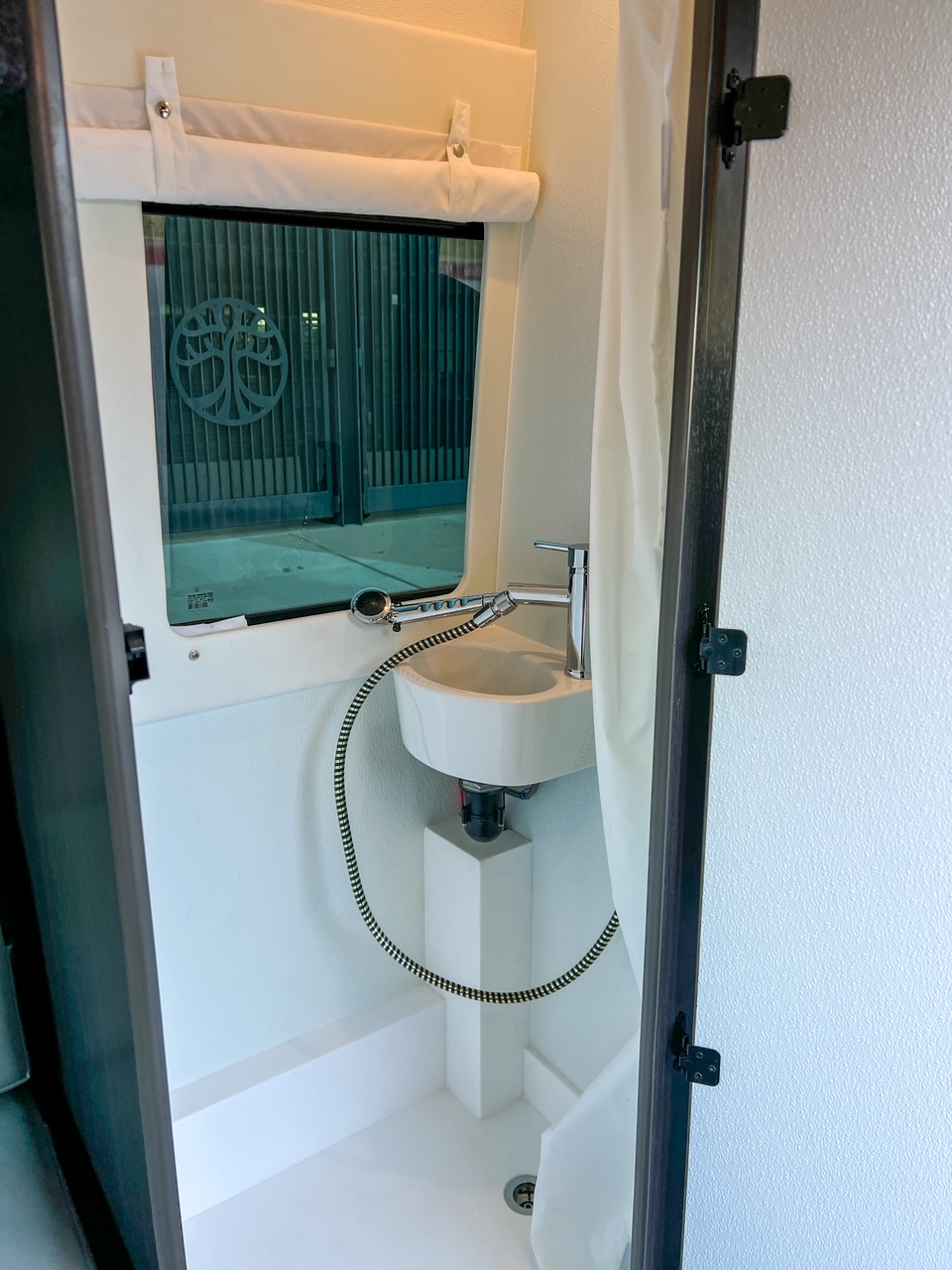 sportsmobile interior bathroom