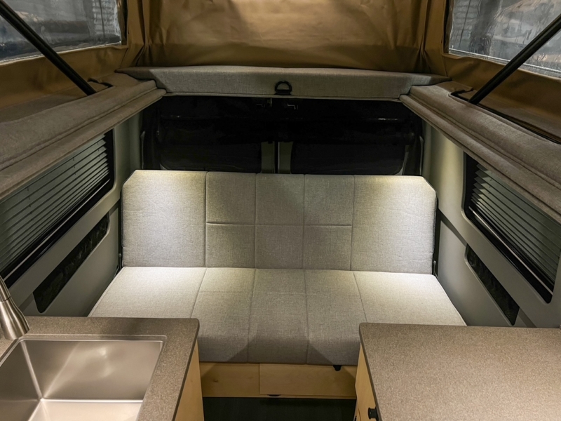 Ford Transit 130 low-roof penthouse camper van