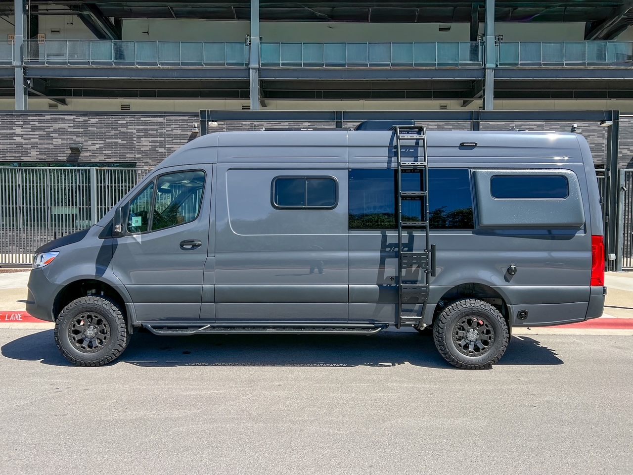 Mercedes Sprinter 170 high-roof platform bed camper van