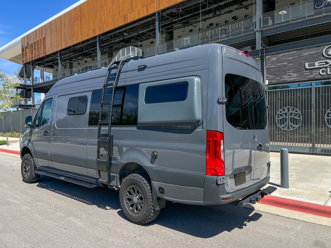 Mercedes Sprinter 170 high-roof platform bed camper van