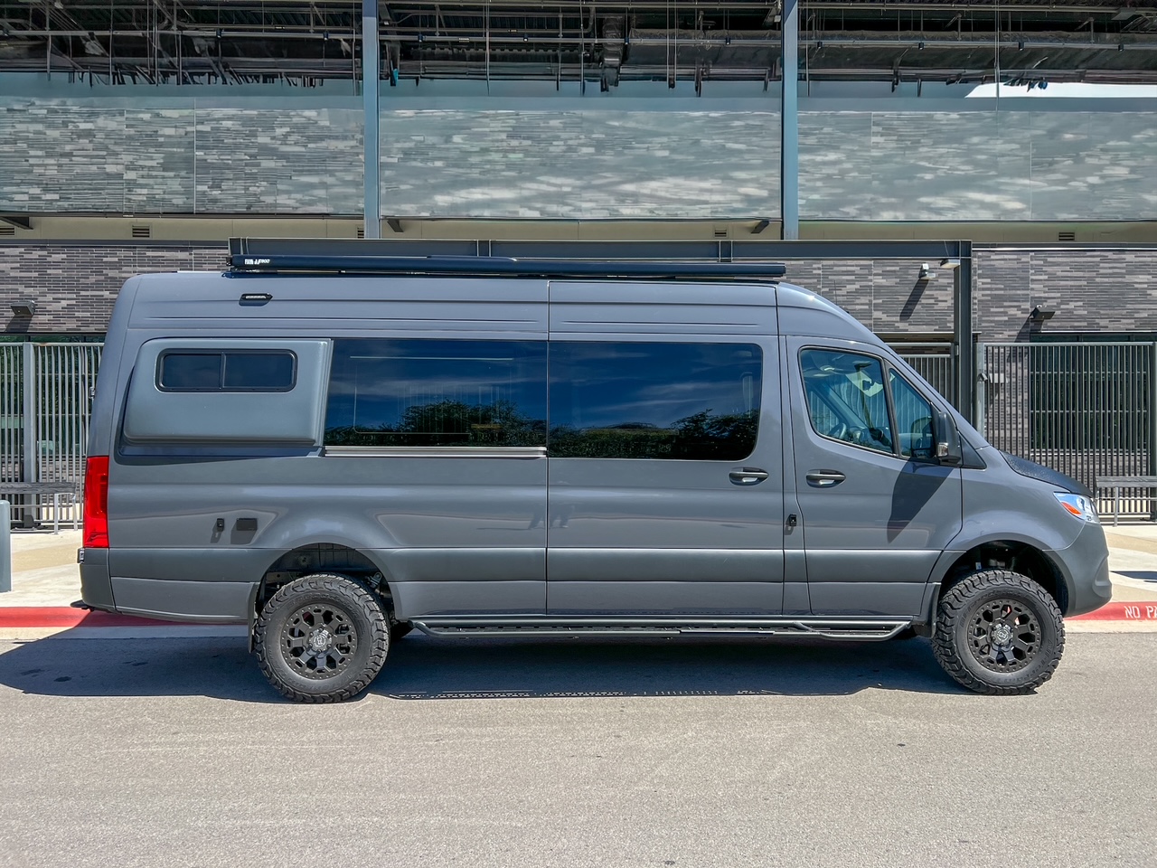 Mercedes Sprinter 170 high-roof platform bed camper van