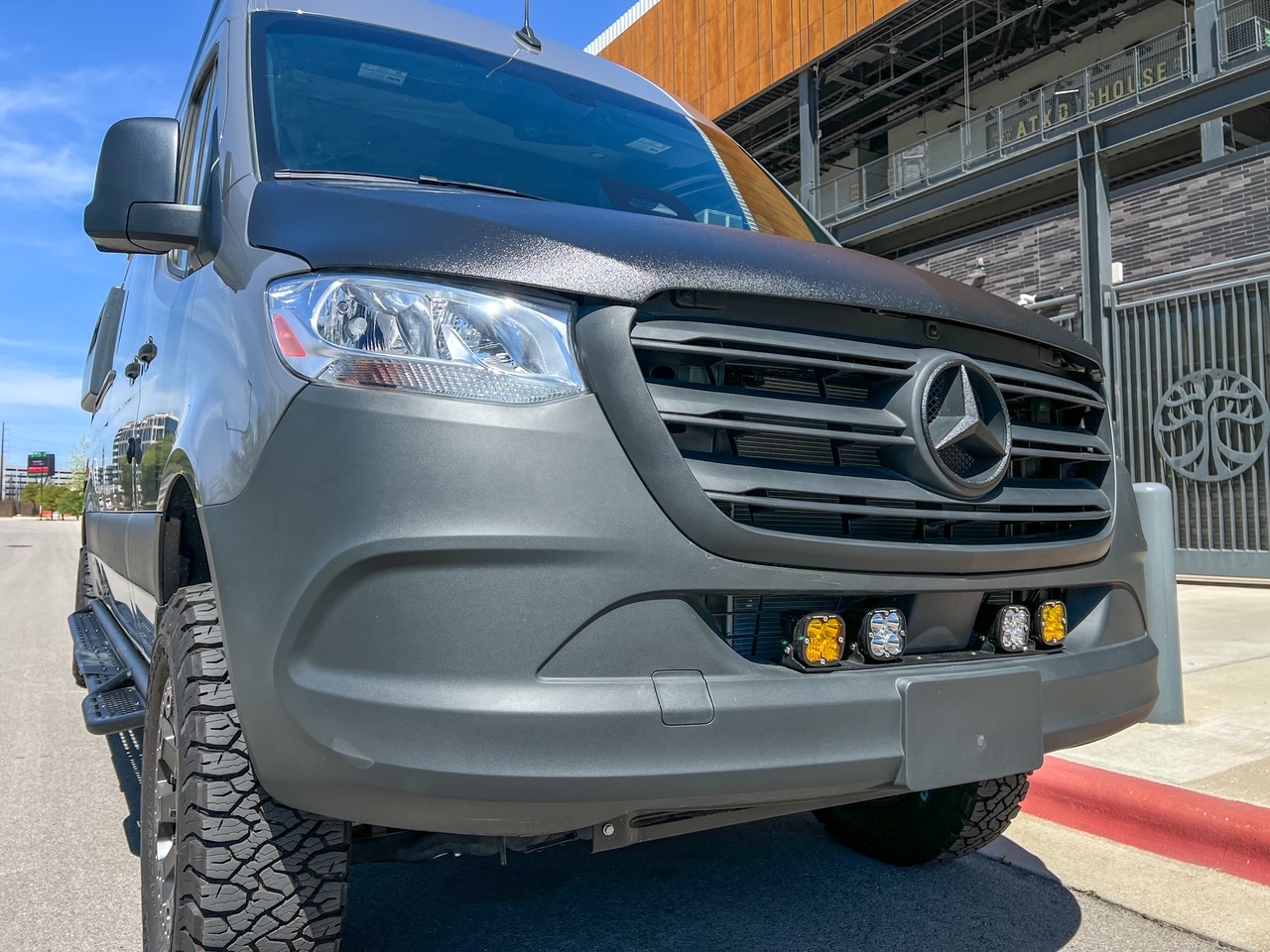 Mercedes Sprinter 170 high-roof platform bed camper van