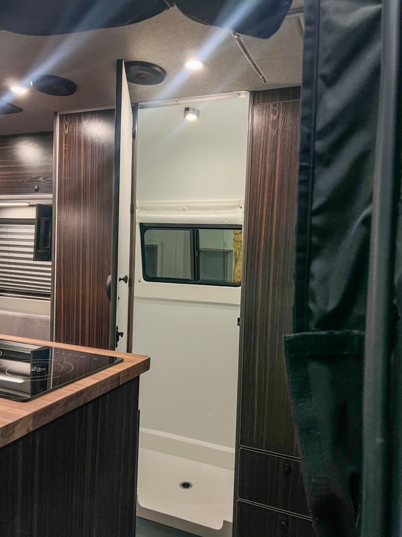 Mercedes Sprinter 170 high-roof platform bed camper van