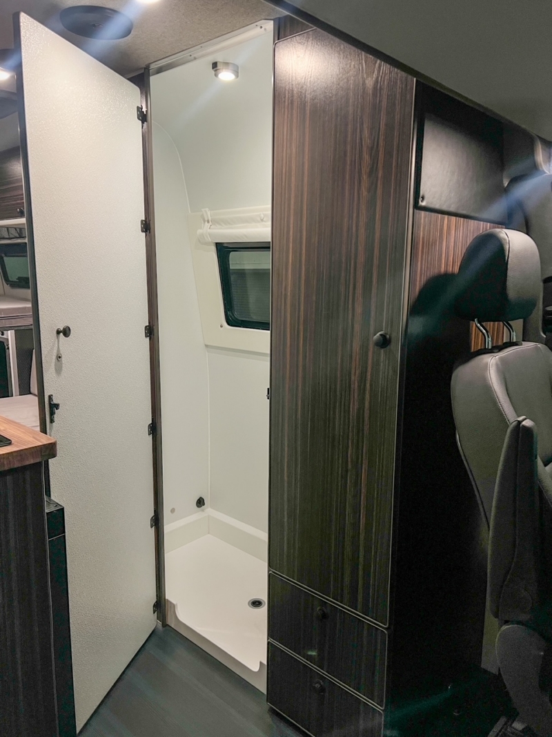Mercedes Sprinter 170 high-roof platform bed camper van