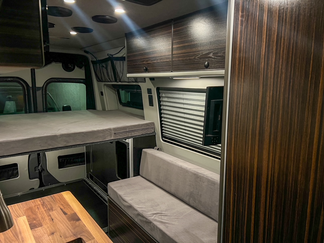Mercedes Sprinter 170 high-roof platform bed camper van