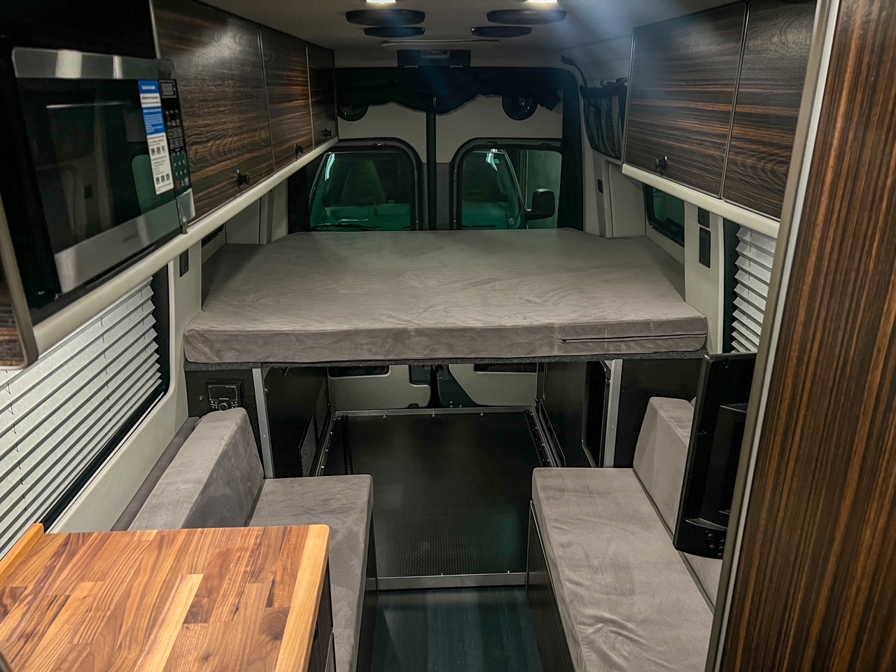 Mercedes Sprinter 170 high-roof platform bed camper van