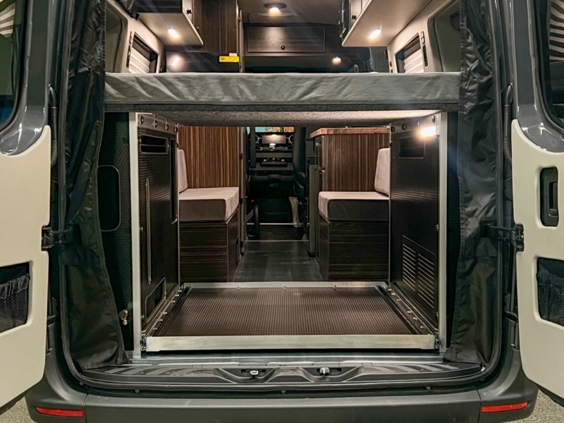 Mercedes Sprinter 170 high-roof platform bed camper van