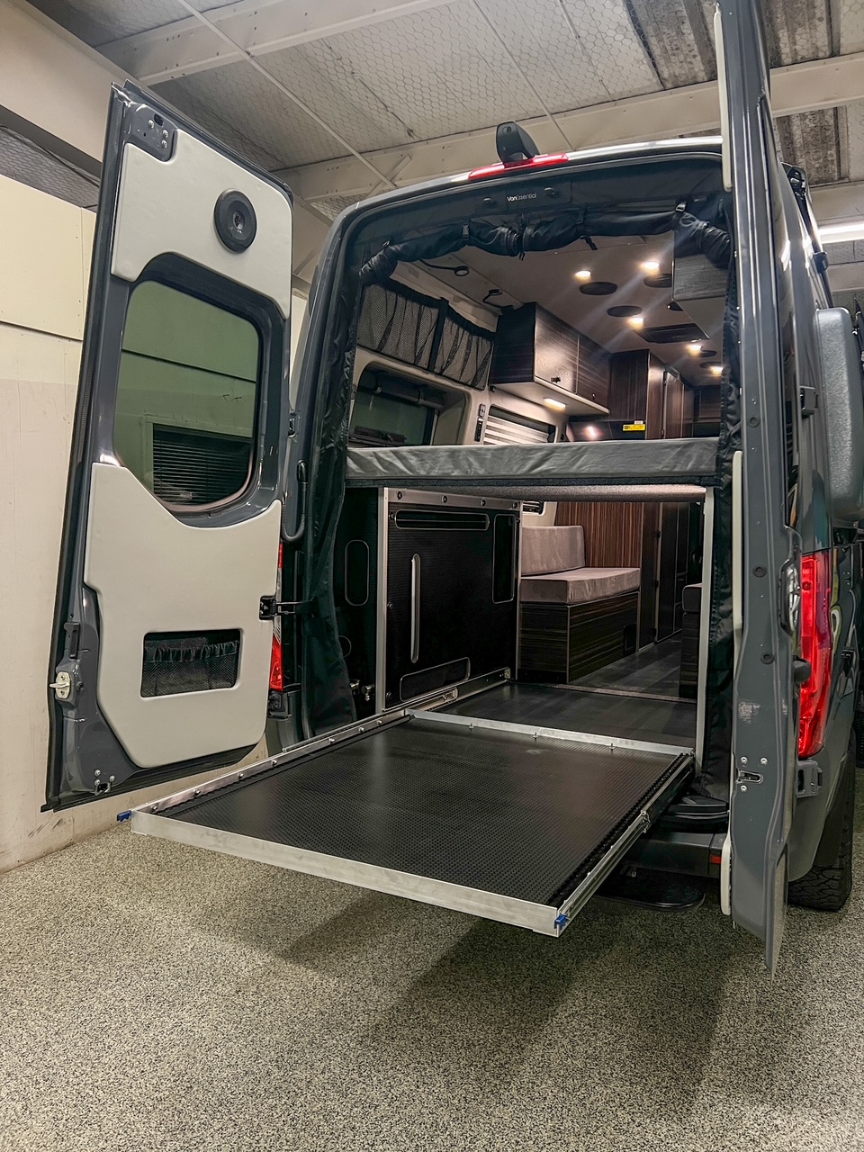 Mercedes Sprinter 170 high-roof platform bed camper van