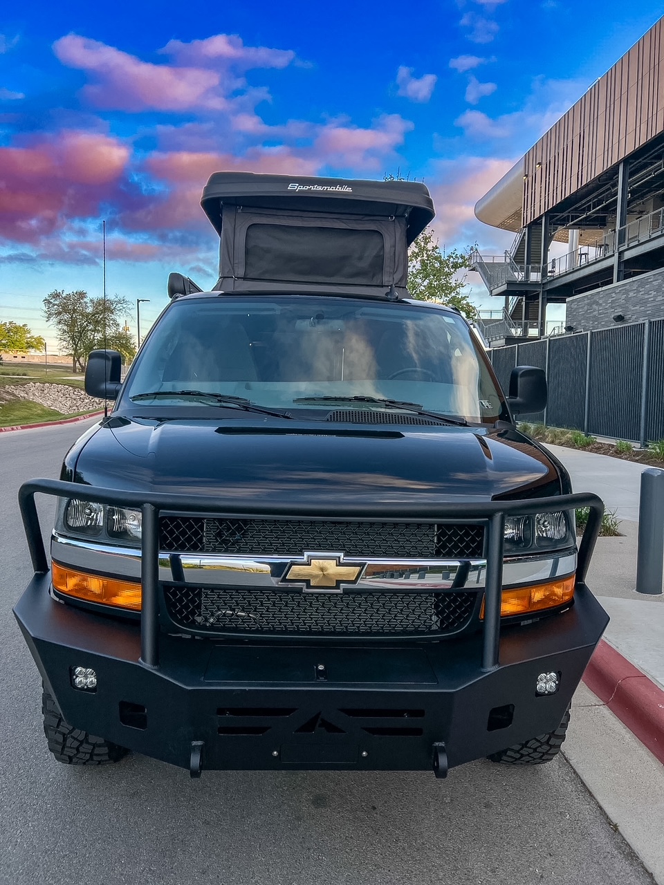 Chevy Express Quigley 4x4 penthouse camper van