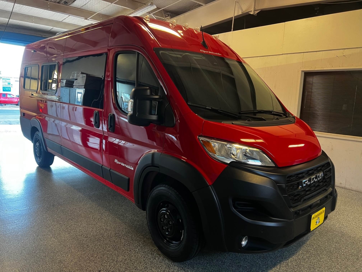 Red Promaster Ram ProMaster LB – Full Bath | Sportsmobile