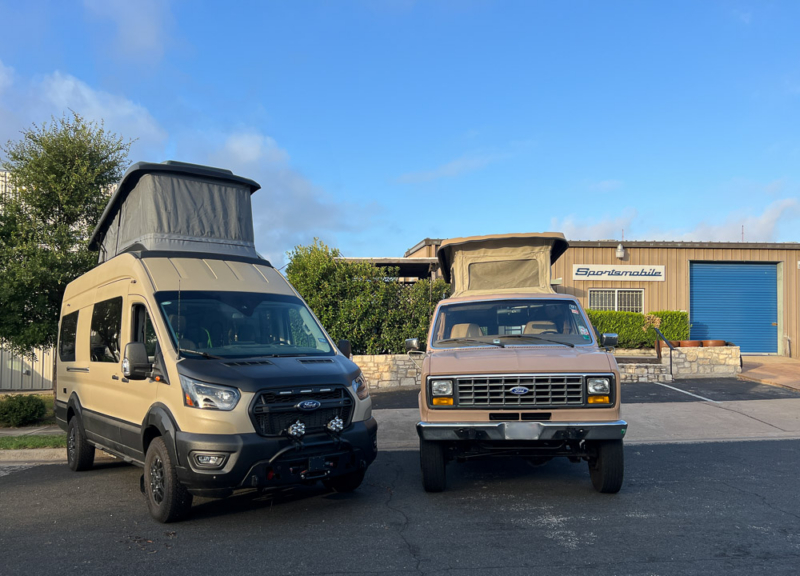 Old vs new sportsmobile conversion