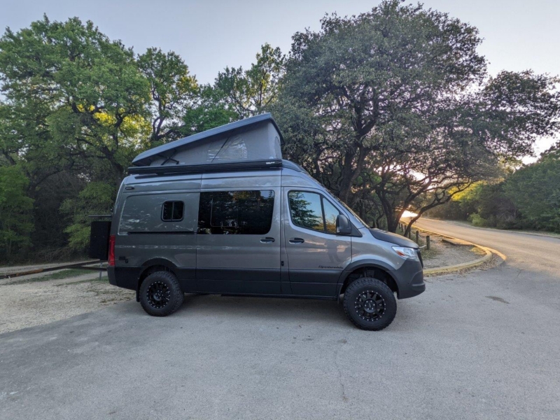 Mercedes Sprinter 144 High Roof SCA top camper van passenger side