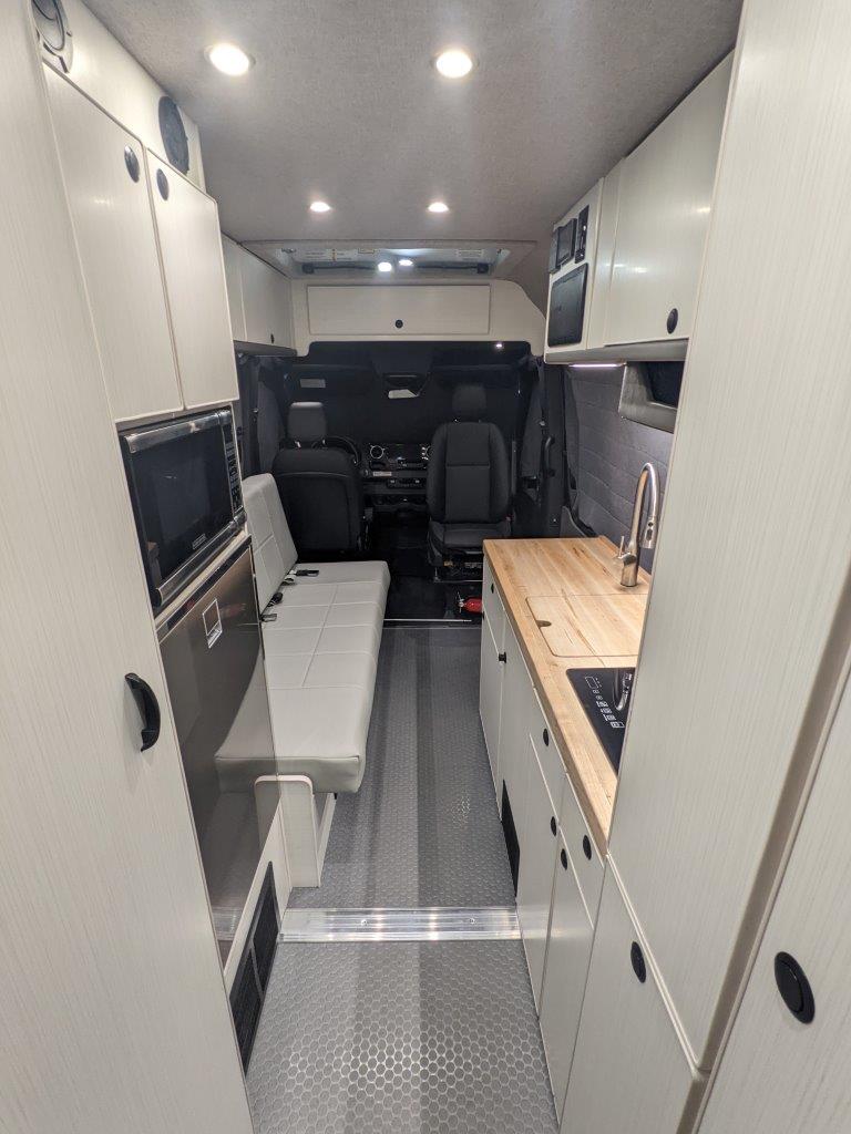Sportsmobile Sprinter 144 SCA top conversion interior finish