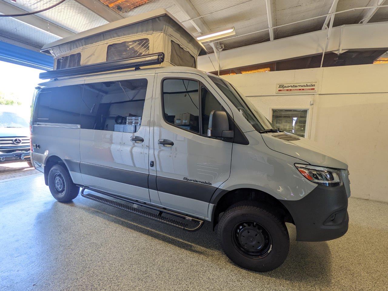 Sprinter Camper Van Low Roof with Penthouse Top