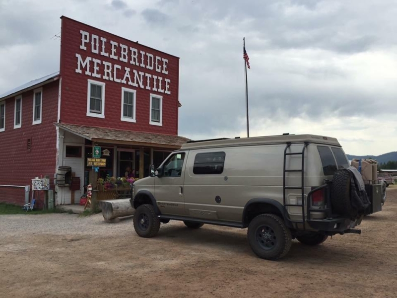 Parked at Polebridge
