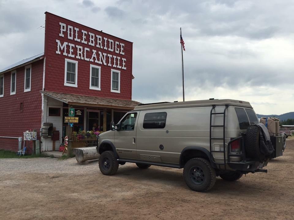 Parked at Polebridge