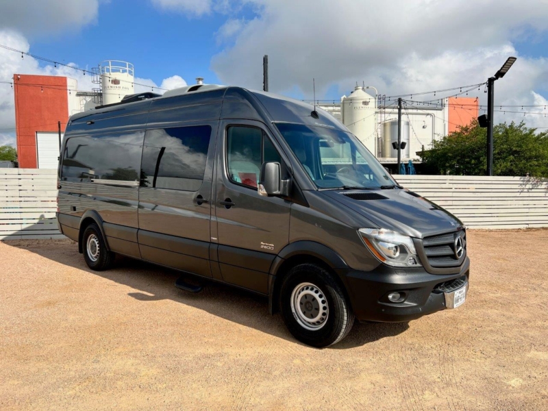 Dark grey 2014 Mercedes Sprinter 170 EB.